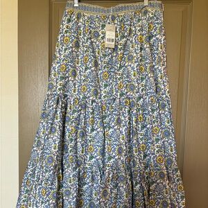 NWT Boden Lorna Tiered Maxi Skirt US 10R
